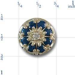r350t Sapphire Bracelet Slide 